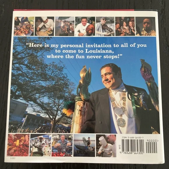 Emeril Lagasse Louisiana Autographed cookbook